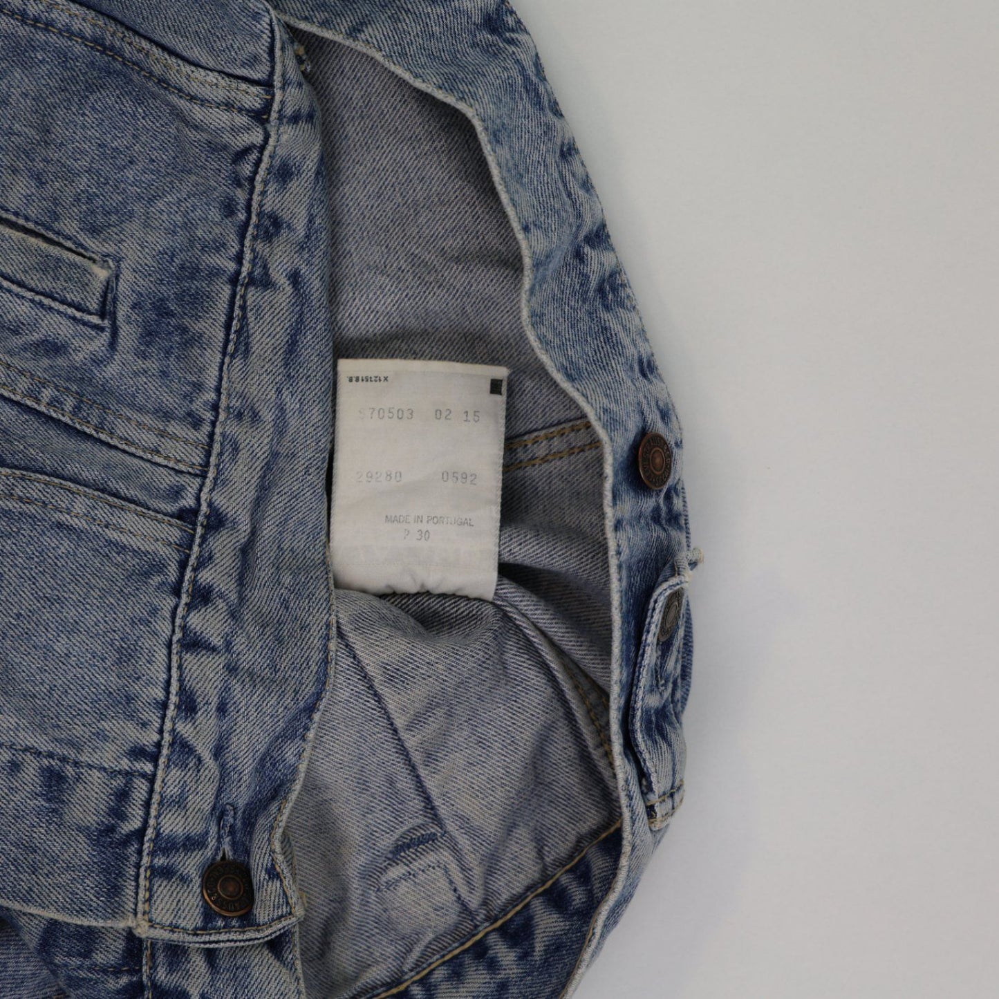 Levi's 70503 Vintage Trucker Jacket Blue Small Cotton Mens