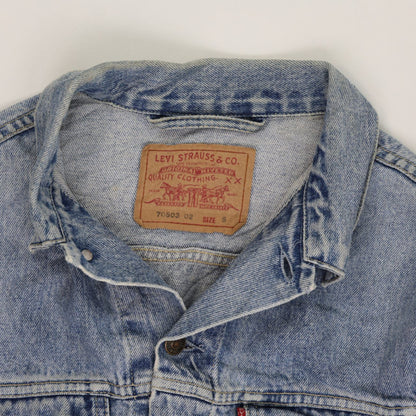 Levi's 70503 Vintage Trucker Jacket Blue Small Cotton Mens