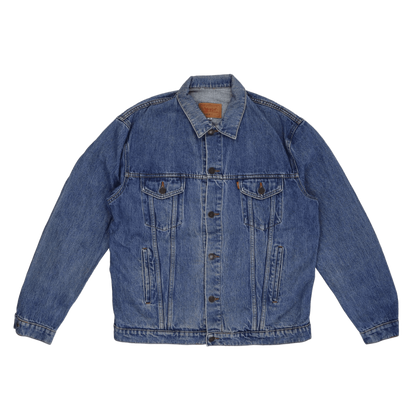 Levi's Vintage Blue Denim Trucker Jacket Size 38 Medium Cotton