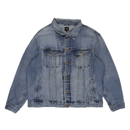 Lee Vintage Denim Jacket Light Blue Size SXL 100 Percent Cotton Mens