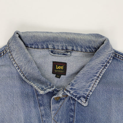 Lee Vintage Denim Jacket Light Blue Size SXL 100 Percent Cotton Mens