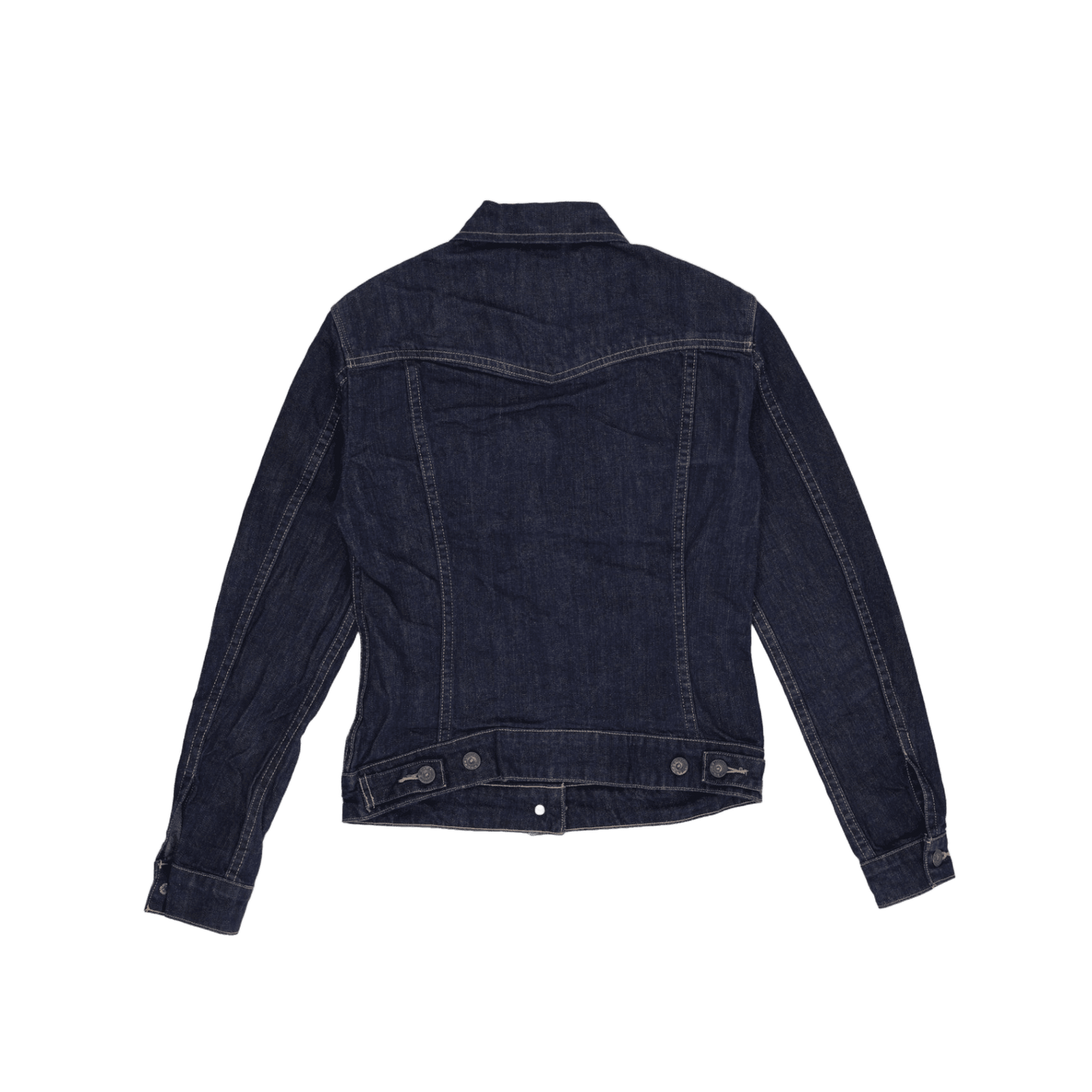 Levi's Vintage Blue Denim Trucker Jacket Size L 100% Cotton Collared