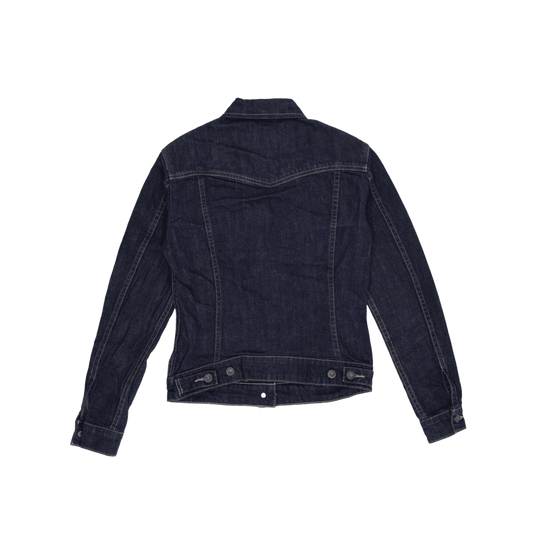 Levi's Vintage Blue Denim Trucker Jacket Size L 100% Cotton Collared