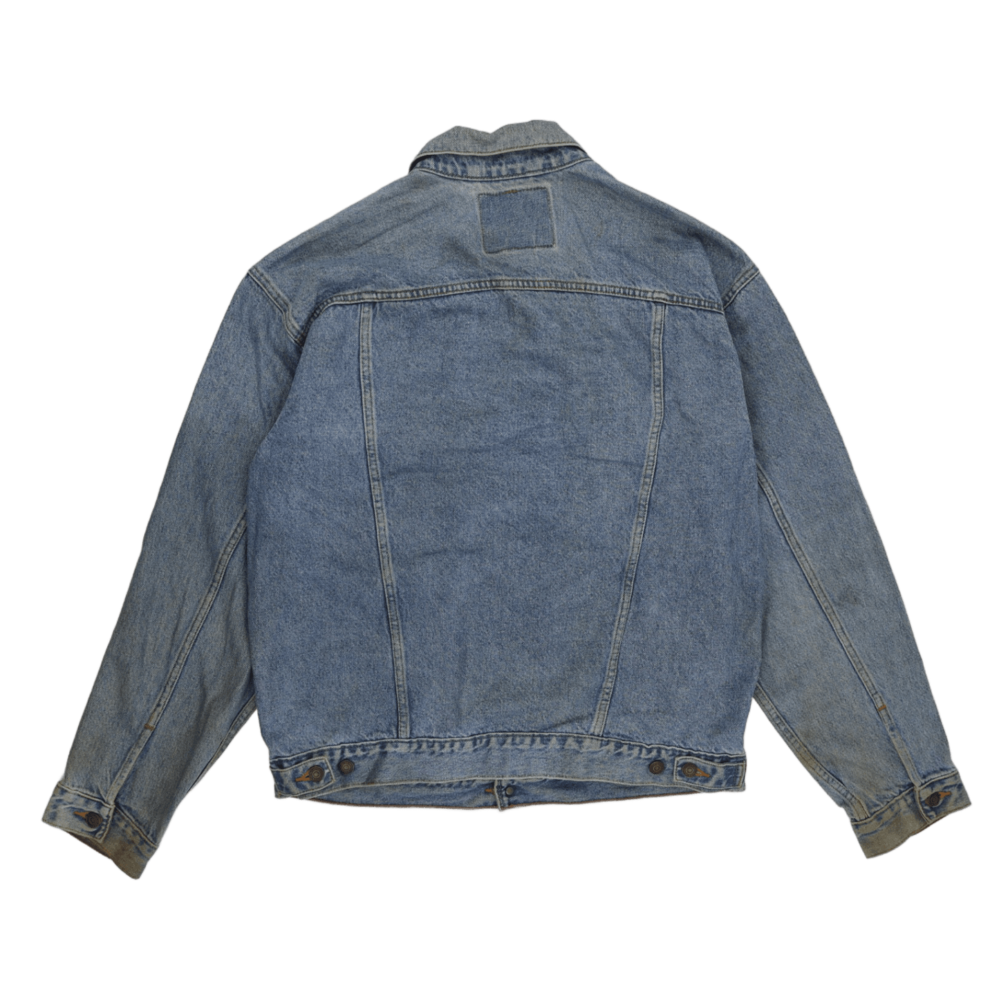 Levi Strauss & Co. Vintage Blue Denim Trucker Jacket Size L Collared Men's Clothing