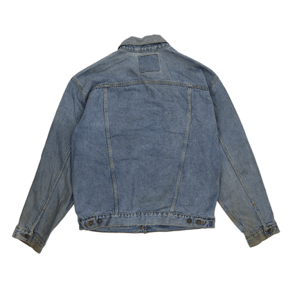 Levi Strauss & Co. Vintage Blue Denim Trucker Jacket Size L Collared Men's Clothing
