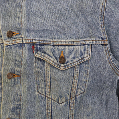 Levi Strauss & Co. Vintage Blue Denim Trucker Jacket Size L Collared Men's Clothing