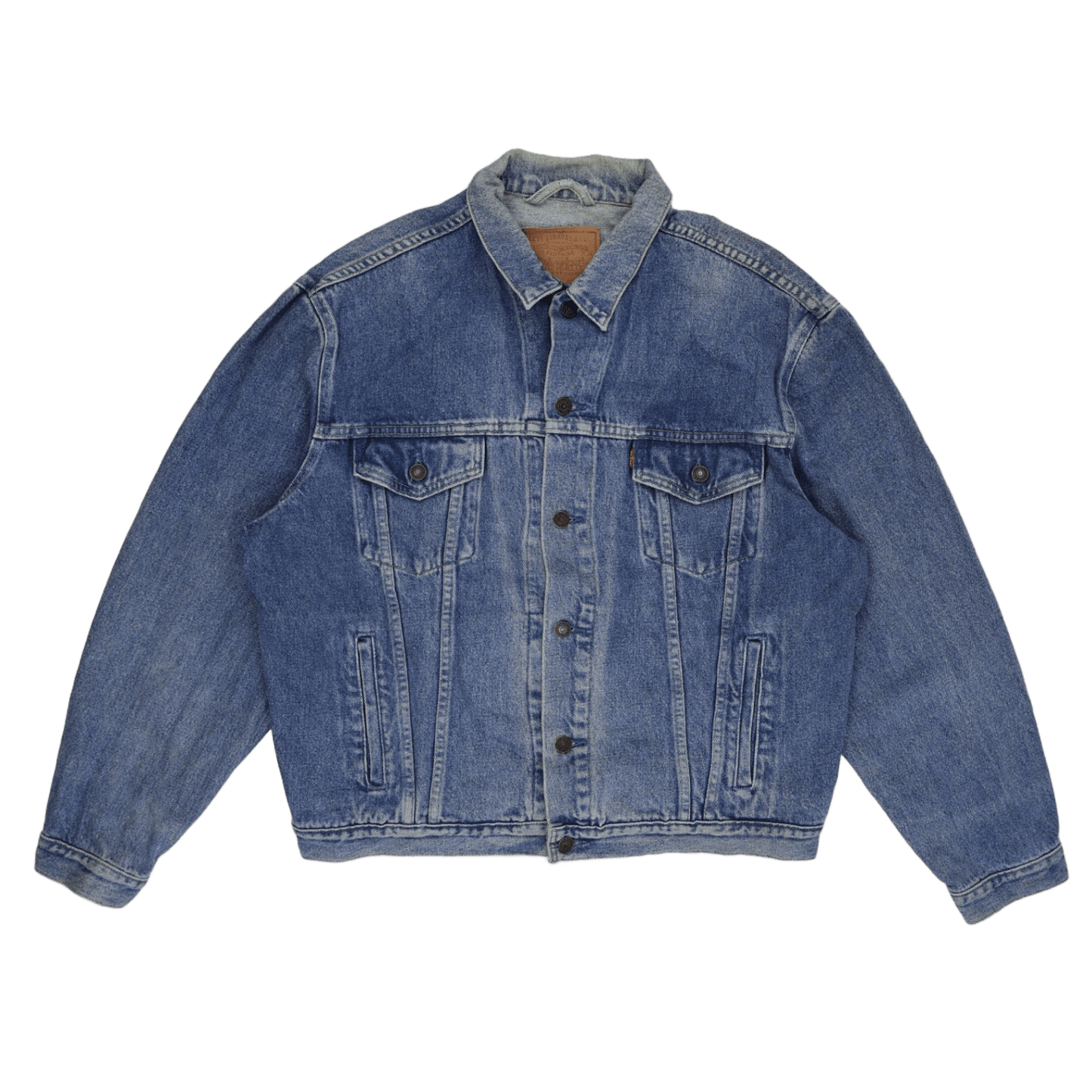 Levi's Vintage Stonewash Blue Denim Trucker Jacket XL Cotton