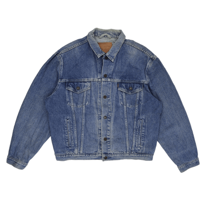 Levi's Vintage Stonewash Blue Denim Trucker Jacket XL Cotton