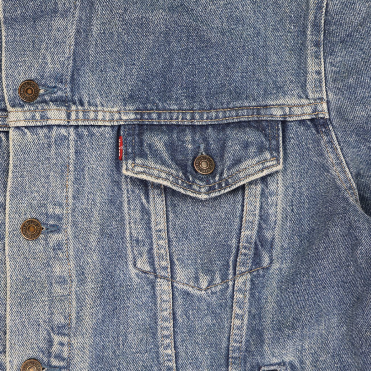 Levi's Vintage Stonewash Blue Denim Trucker Jacket XL Cotton