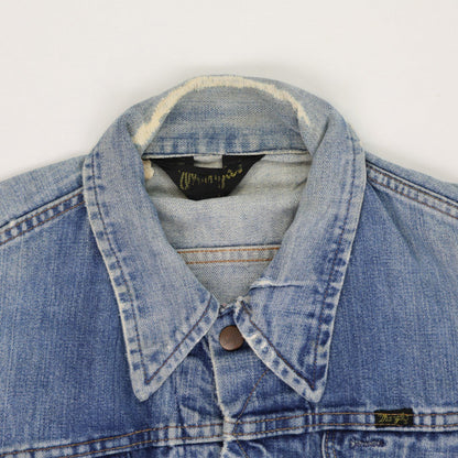 Wrangler Vintage Blue Denim Trucker Jacket Large Cotton