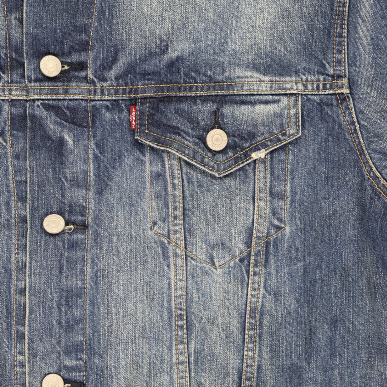 Levi's Strauss & Co Vintage Blue Denim Jacket Size L 100% Cotton