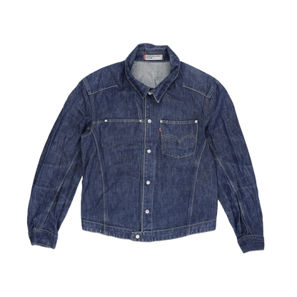 Levi's Engineered Jeans Blue Denim Trucker Jacket Men Medium