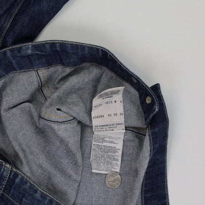 Levi's Engineered Jeans Blue Denim Trucker Jacket Men Medium
