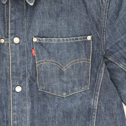 Levi's Engineered Jeans Blue Denim Trucker Jacket Men Medium