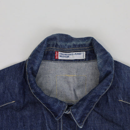 Levi's Engineered Jeans Blue Denim Trucker Jacket Men Medium