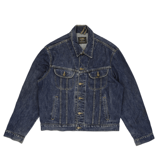Lee Vintage Denim Jacket Blue Size L Cotton Collared