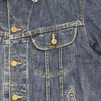Lee Vintage Denim Jacket Blue Size L Cotton Collared