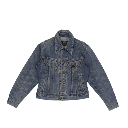 Lee Vintage Denim Trucker Jacket Medium Blue Size M 100 Percent Cotton