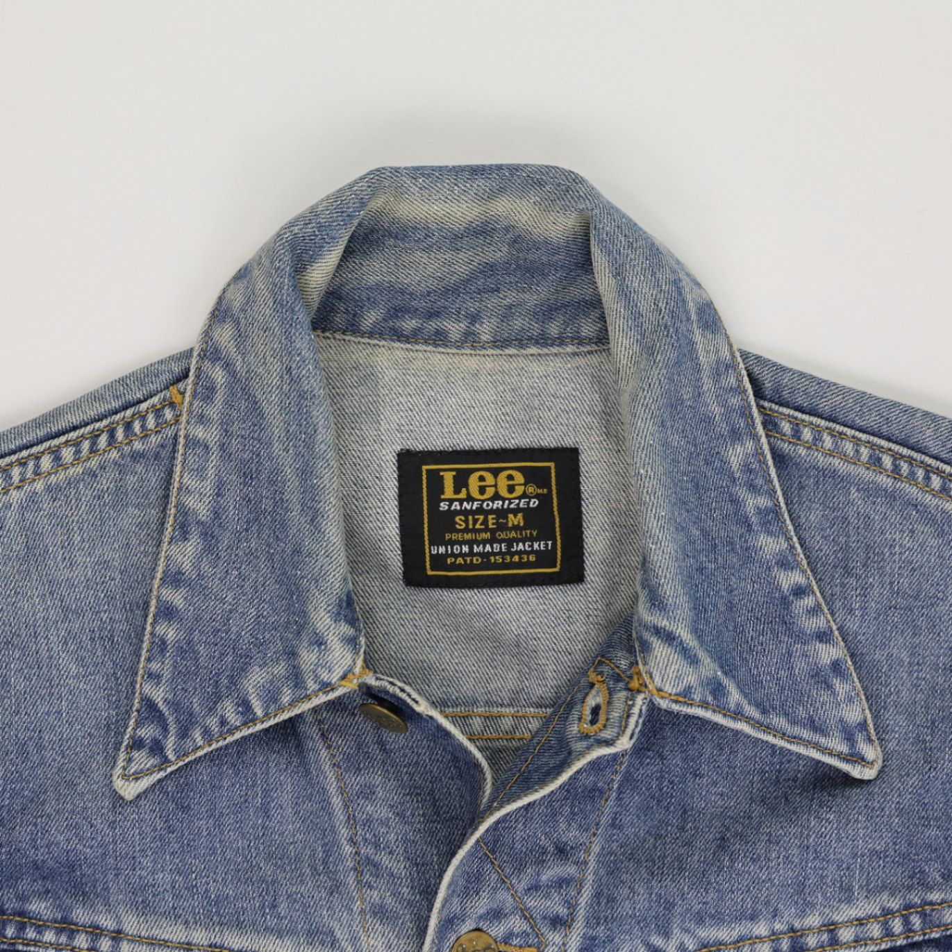 Lee Vintage Denim Trucker Jacket Medium Blue Size M 100 Percent Cotton
