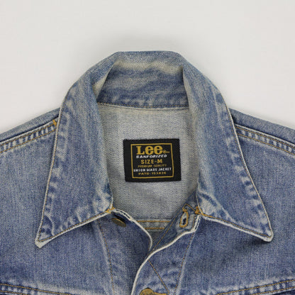 Lee Vintage Denim Trucker Jacket Medium Blue Size M 100 Percent Cotton