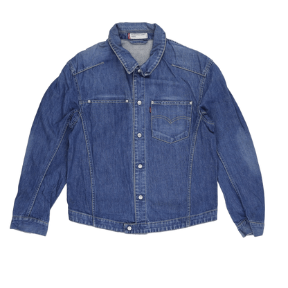 Levi's Engineered Jeans Denim Trucker Jacket Blue Large Cotton Vintage
