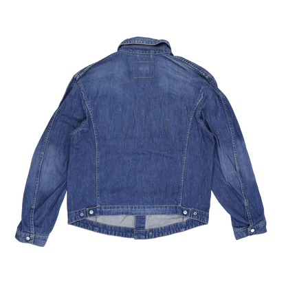 Levi's Engineered Jeans Denim Trucker Jacket Blue Large Cotton Vintage