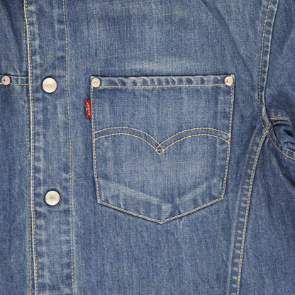 Levi's Engineered Jeans Denim Trucker Jacket Blue Large Cotton Vintage