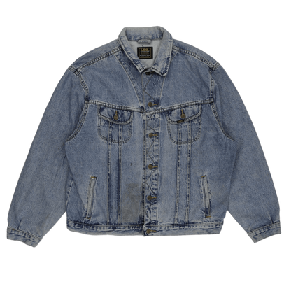 Lee Vintage Denim Jacket Light Blue XXL 100 Percent Cotton Unisex