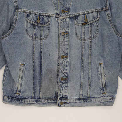 Lee Vintage Denim Jacket Light Blue XXL 100 Percent Cotton Unisex