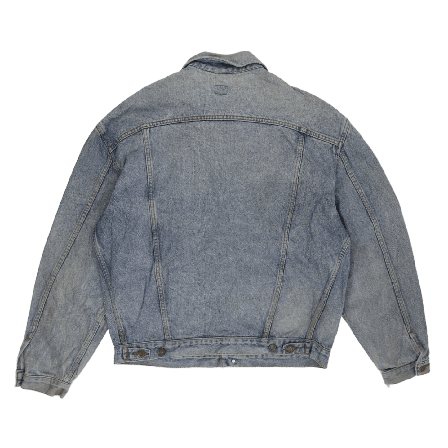 Lee Vintage Blue Denim Jacket Men Large Cotton Denim Collared