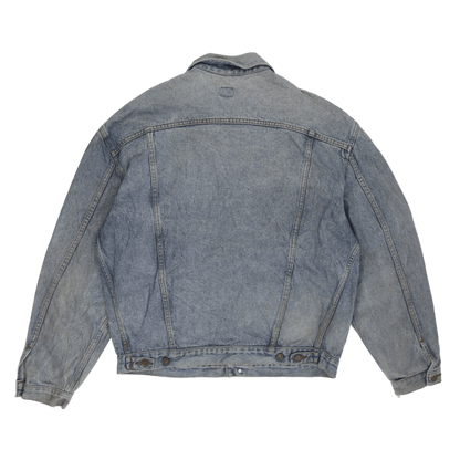 Lee Vintage Blue Denim Jacket Men Large Cotton Denim Collared