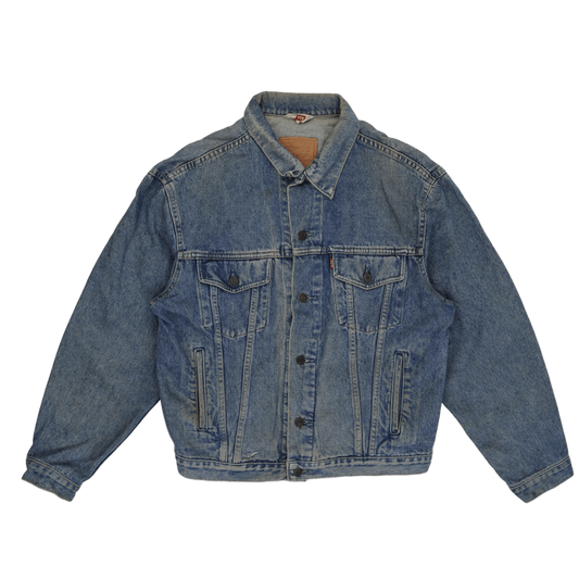 Levi's Vintage Denim Trucker Jacket Blue Size L 100% Cotton