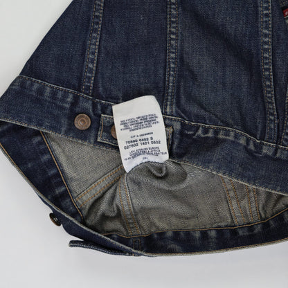 Levi's 70590 Vintage Blue Denim Jacket Small Cotton Denim Collared