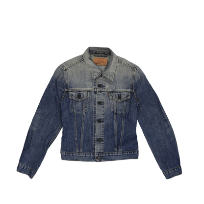 Levi’s Strauss Vintage Blue Denim Trucker Jacket Size Small Cotton