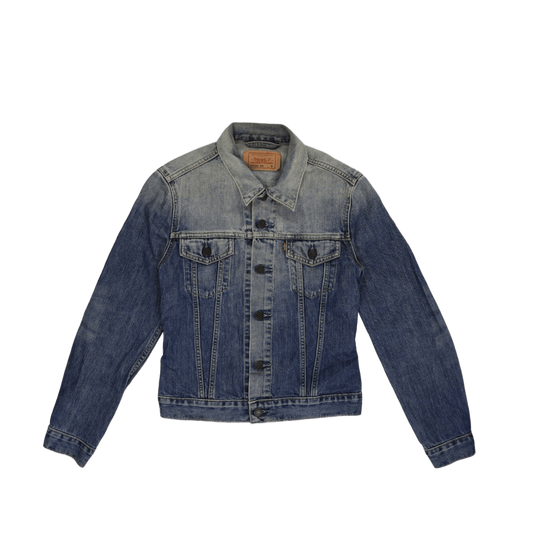 Levi’s Strauss Vintage Blue Denim Trucker Jacket Size Small Cotton
