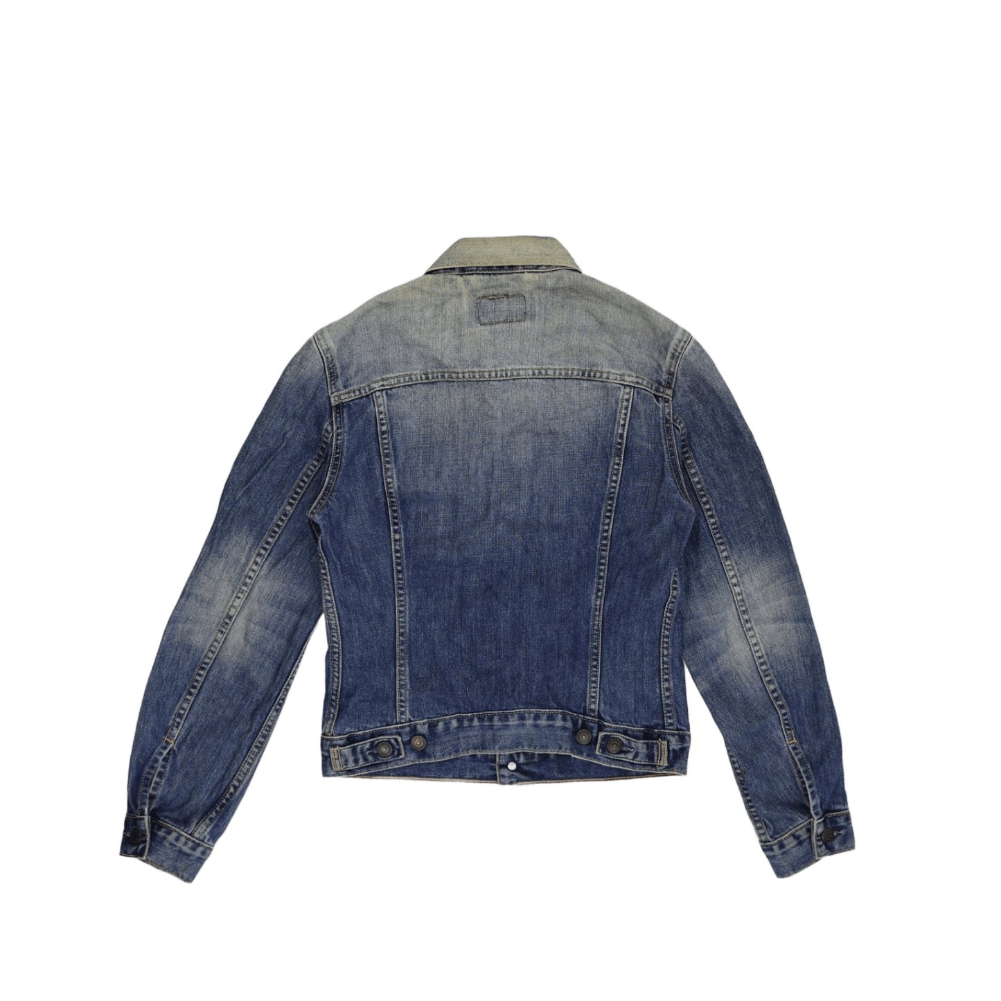 Levi’s Strauss Vintage Blue Denim Trucker Jacket Size Small Cotton