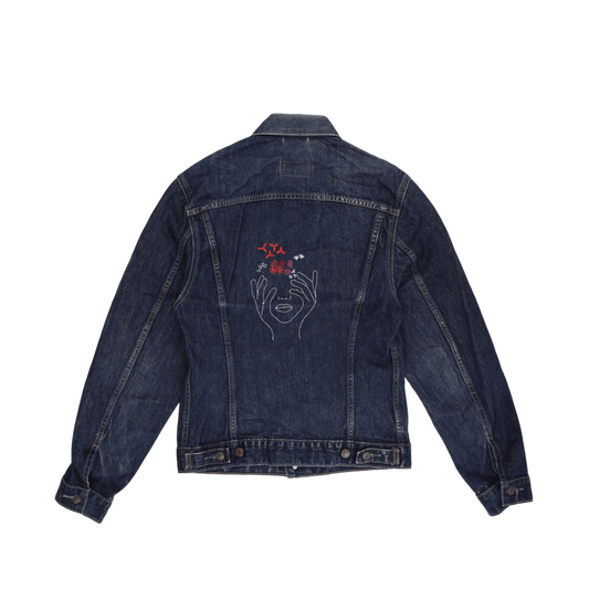 Levi's 70500 Vintage Embroidered Denim Jacket Mid Blue Medium Cotton Unisex
