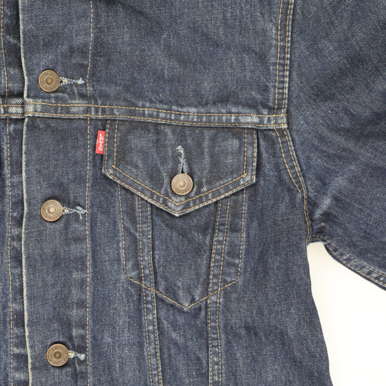 Levi's 70500 Vintage Embroidered Denim Jacket Mid Blue Medium Cotton Unisex