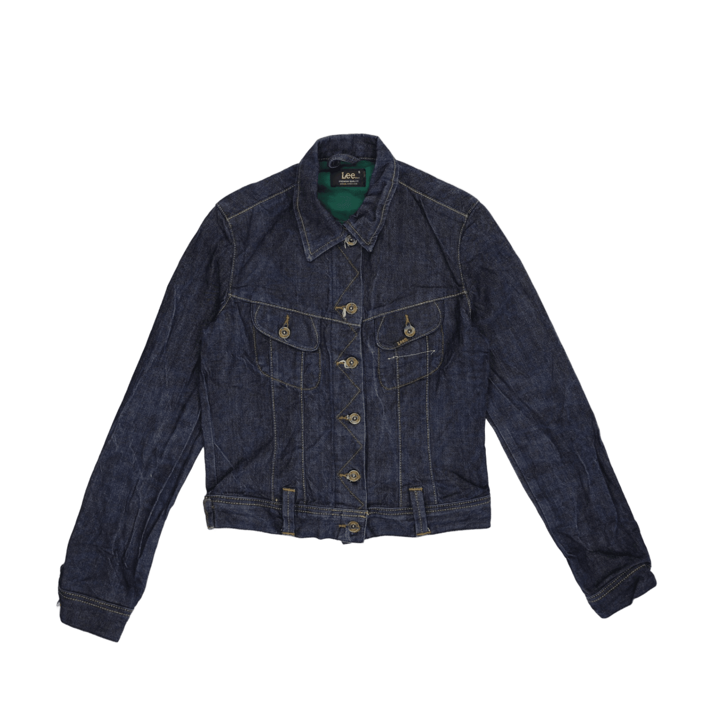 Lee Denim Jacket Dark Blue Small Cotton Vintage