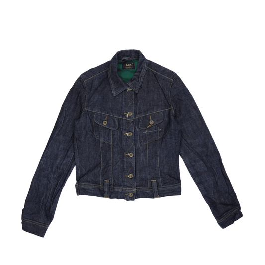 Lee Denim Jacket Dark Blue Small Cotton Vintage