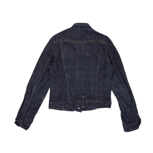 Lee Denim Jacket Dark Blue Small Cotton Vintage