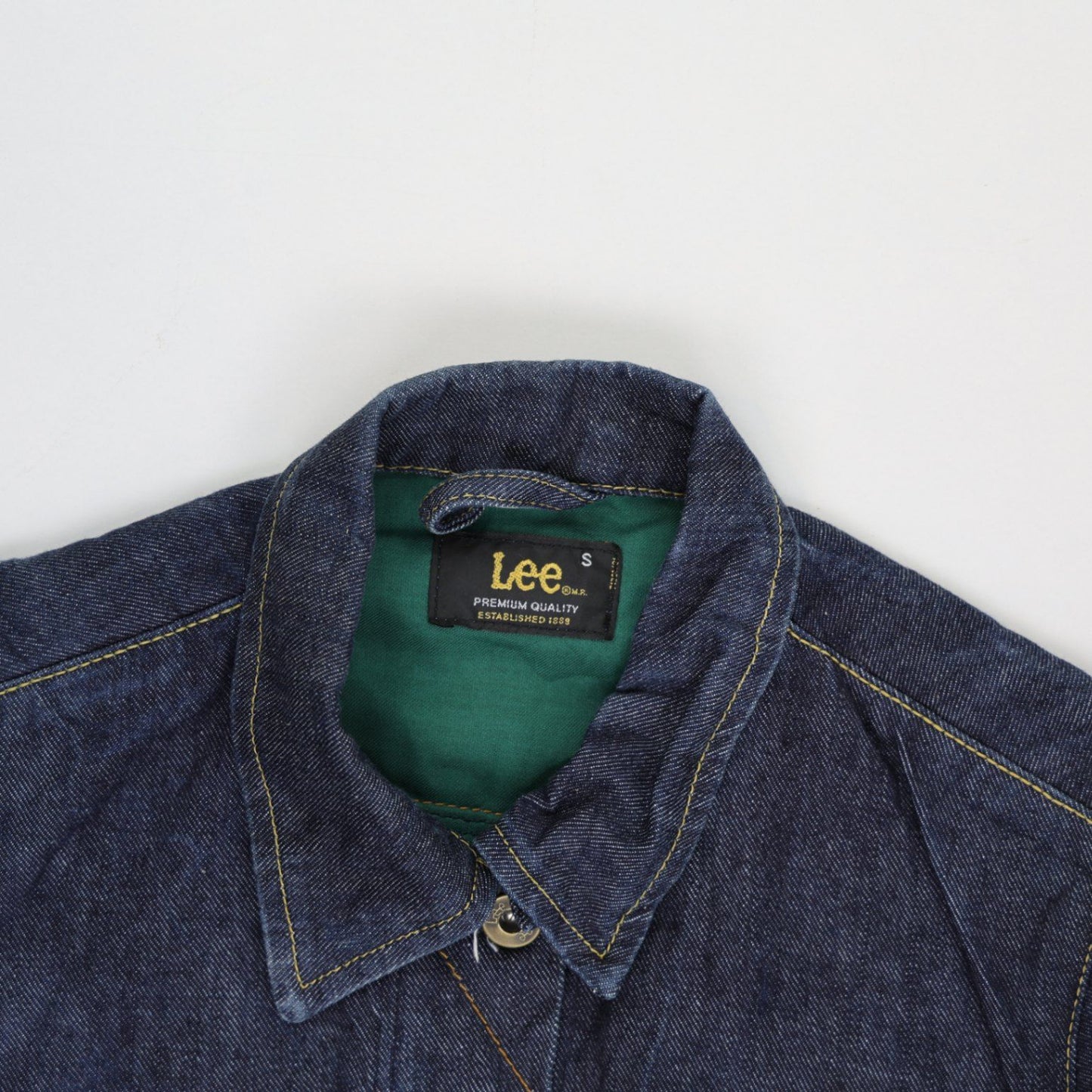 Lee Denim Jacket Dark Blue Small Cotton Vintage