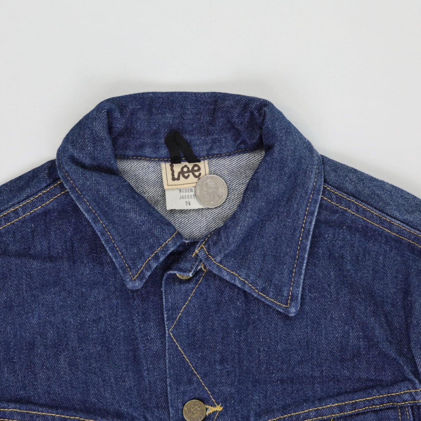Lee Vintage Western Trucker Denim Jacket Blue Size 34 100% Cotton