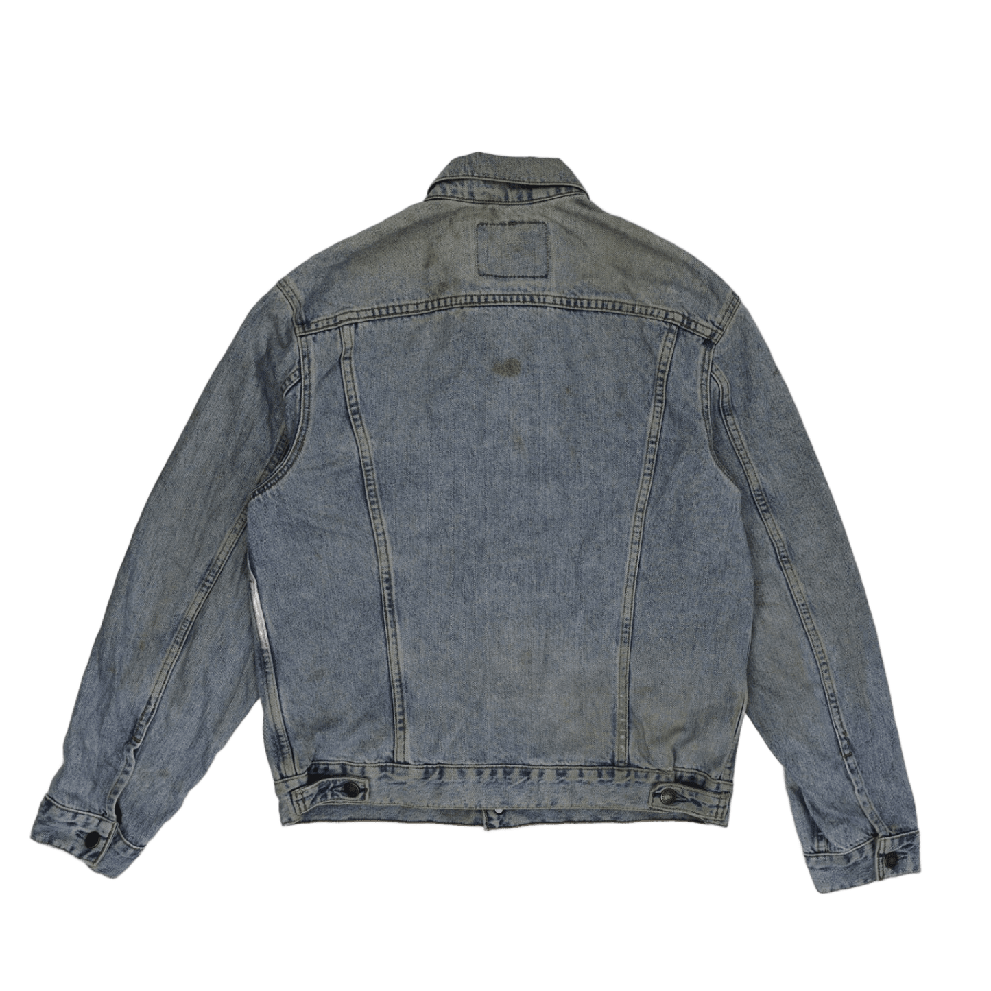 Levi Strauss & Co Vintage Light Blue Denim Trucker Jacket Large 100% Cotton
