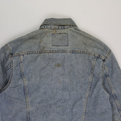 Levi Strauss & Co Vintage Light Blue Denim Trucker Jacket Large 100% Cotton