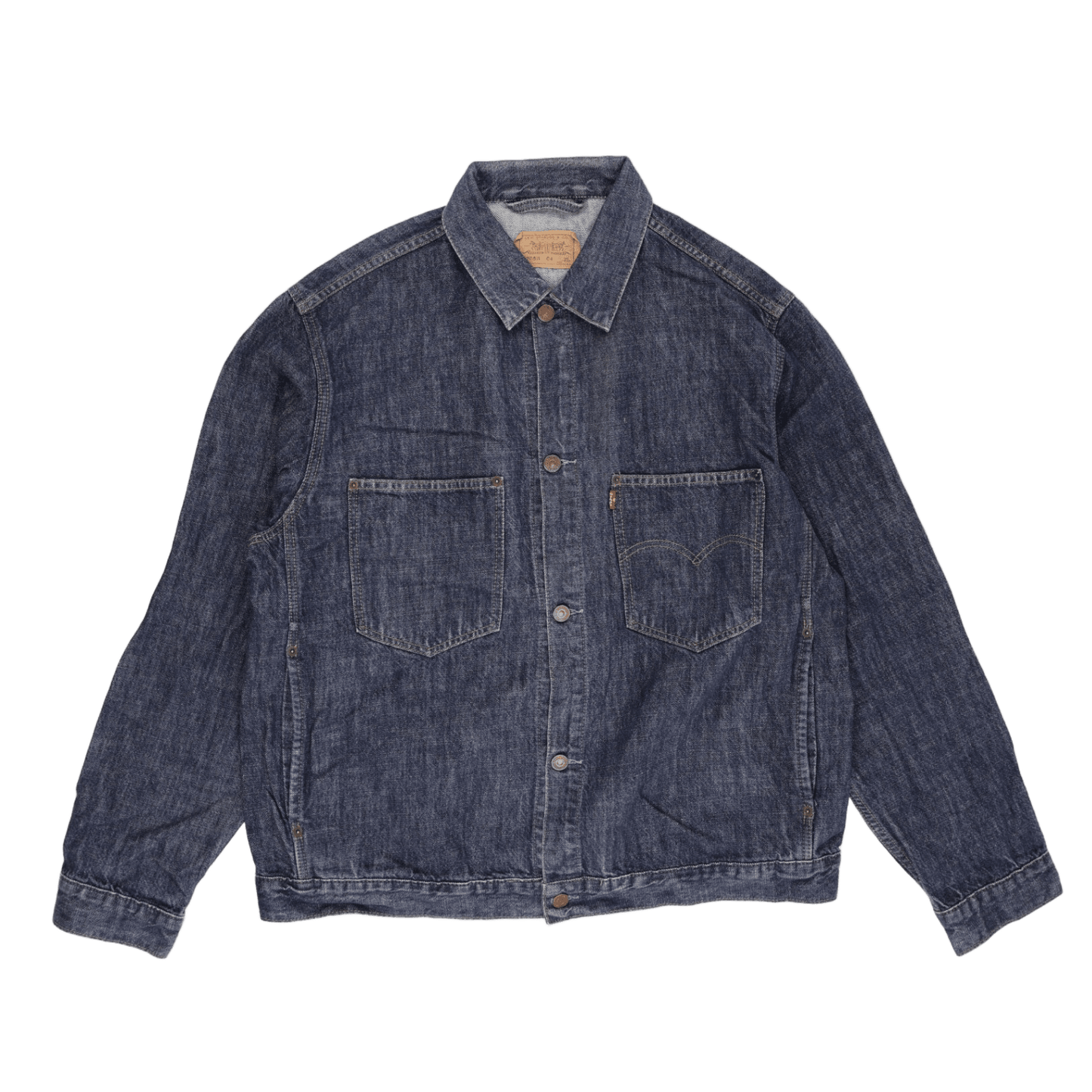 Levi's Vintage 70511 Denim Trucker Jacket Classic Blue XL 100% Cotton
