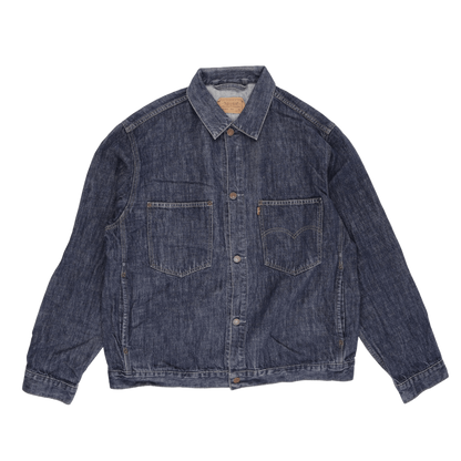 Levi's Vintage 70511 Denim Trucker Jacket Classic Blue XL 100% Cotton