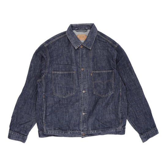 Levi's Vintage 70511 Denim Trucker Jacket Classic Blue XL 100% Cotton