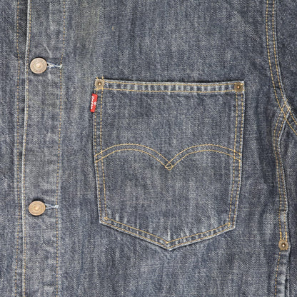 Levi's Vintage 70511 Denim Trucker Jacket Classic Blue XL 100% Cotton