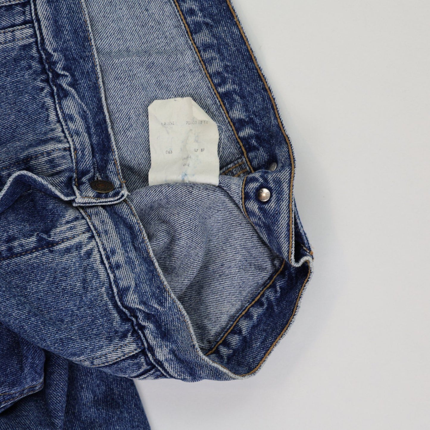 Levi's 70503 Vintage Blue Denim Trucker Jacket Large Cotton